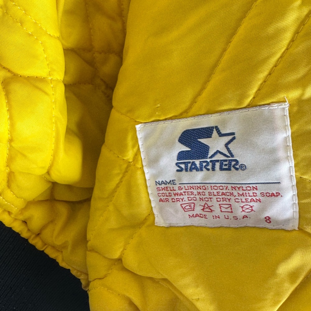 Vintage Starter West Virginia Jacket College Navy Mens‎ XL 80s Nylon SEE PICTURE - Picture 16 of 16
